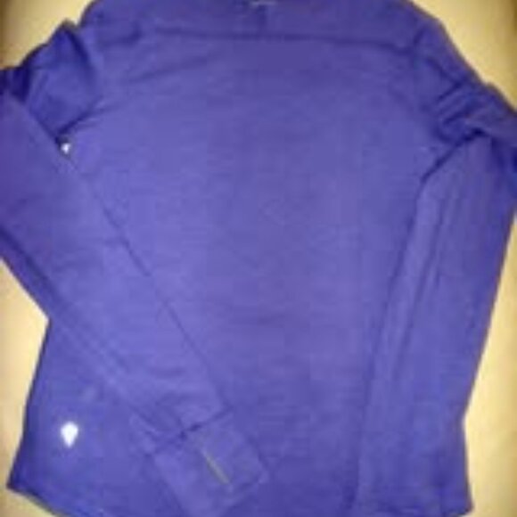 Ivivva Girl by Lululemon 🍋Long sleeve cotton top reversible purple size 12 - Picture 4 of 5